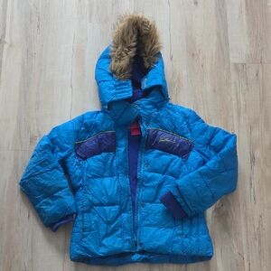 Weatherproof Kids Jacket - Blue and Purple